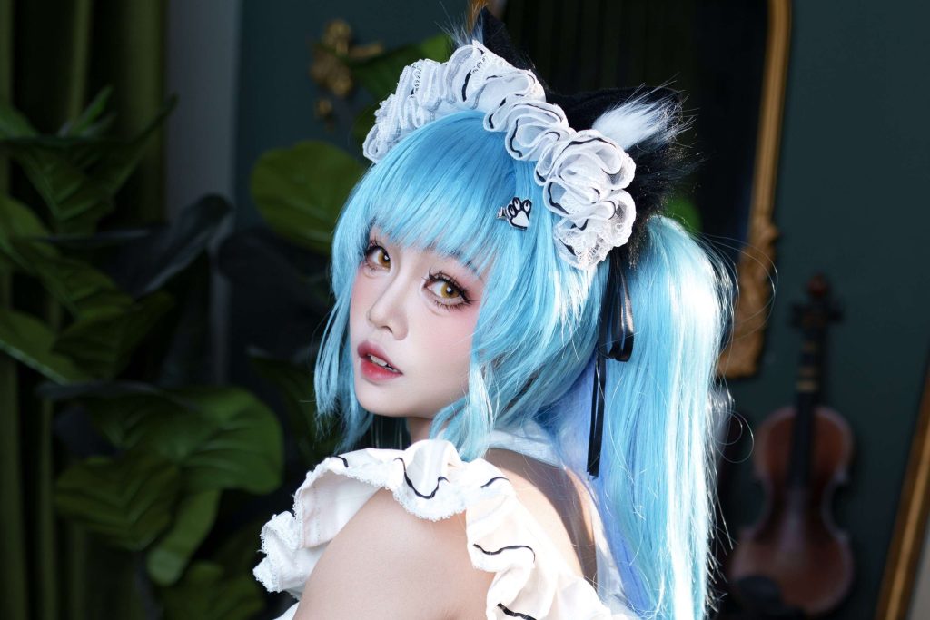 慢炖仓鼠球 普利瓦蒂：不友善的女仆写真｜胜利女神妮姬COS作品赏析