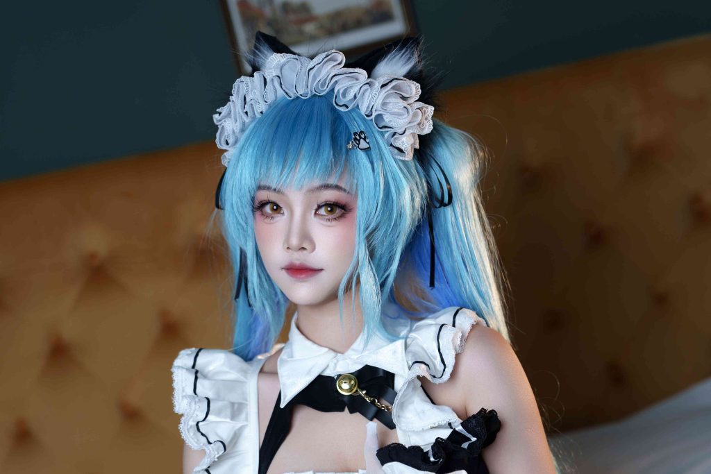 图片[7]-慢炖仓鼠球 普利瓦蒂：不友善的女仆写真｜胜利女神妮姬COS作品赏析