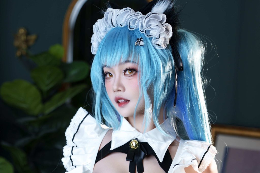 图片[4]-慢炖仓鼠球 普利瓦蒂：不友善的女仆写真｜胜利女神妮姬COS作品赏析