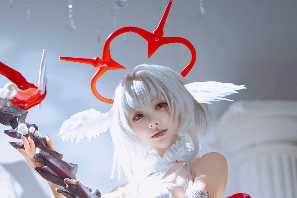 图片[2]-是一只熊仔吗 珍珠号天使写真赏析｜碧蓝航线魔堡中的堕天使COS