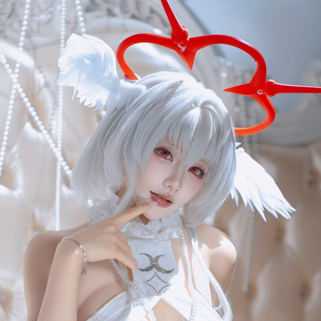 图片[8]-是一只熊仔吗 珍珠号天使写真赏析｜碧蓝航线魔堡中的堕天使COS