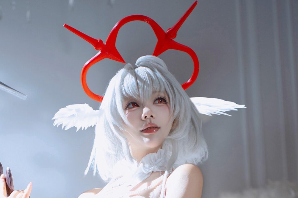 图片[5]-是一只熊仔吗 珍珠号天使写真赏析｜碧蓝航线魔堡中的堕天使COS