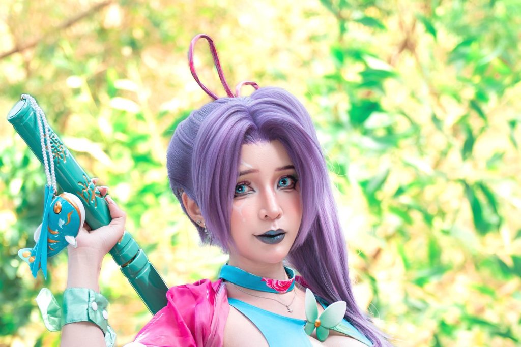 Umeko J Psylocke Breezy Butterfly写真解析，Marvel灵蝶夏日造型摄影赏析