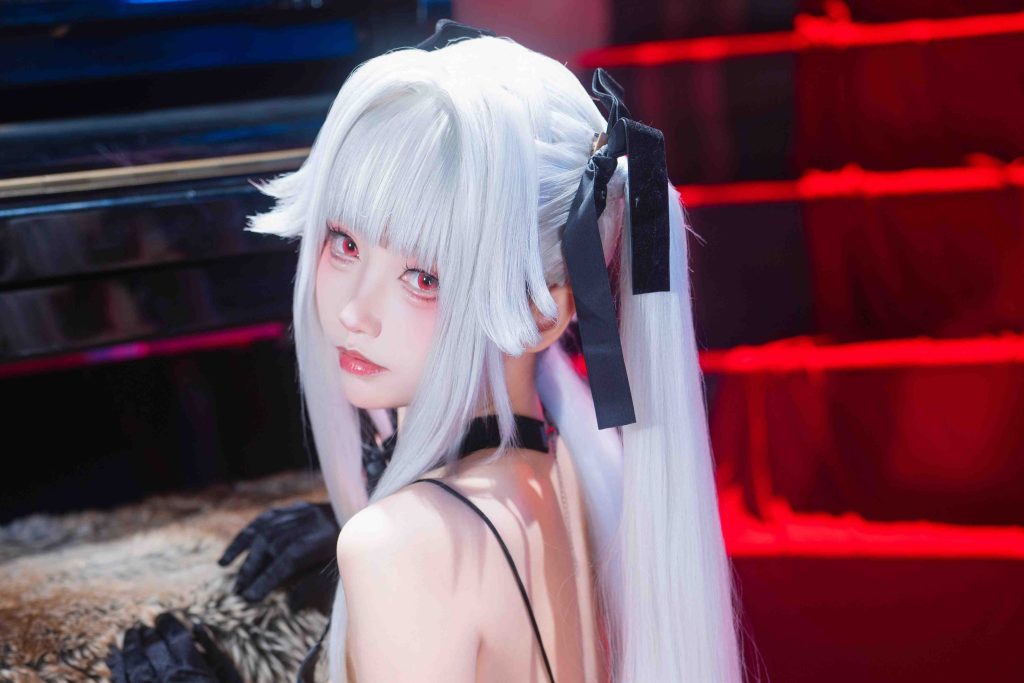 图片[9]-大大卷卷小卷《美少女万华镜》礼服写真解析，篝之雾枝白发红瞳冷艳登场