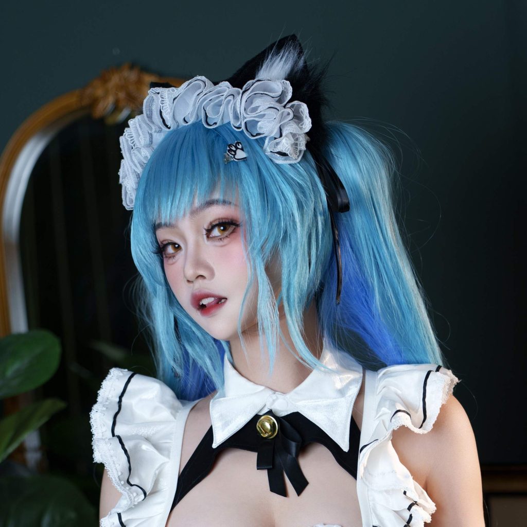 图片[5]-慢炖仓鼠球 普利瓦蒂：不友善的女仆写真｜胜利女神妮姬COS作品赏析