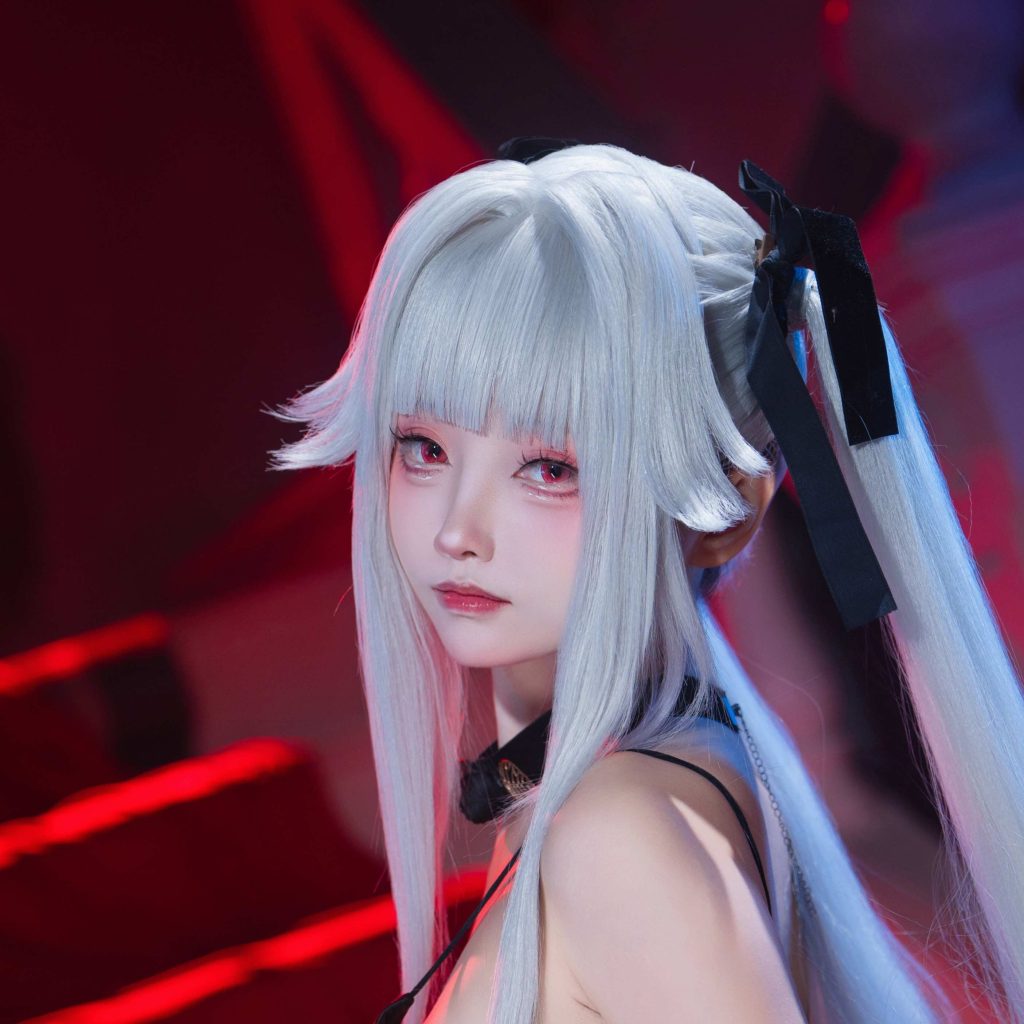 图片[6]-大大卷卷小卷《美少女万华镜》礼服写真解析，篝之雾枝白发红瞳冷艳登场