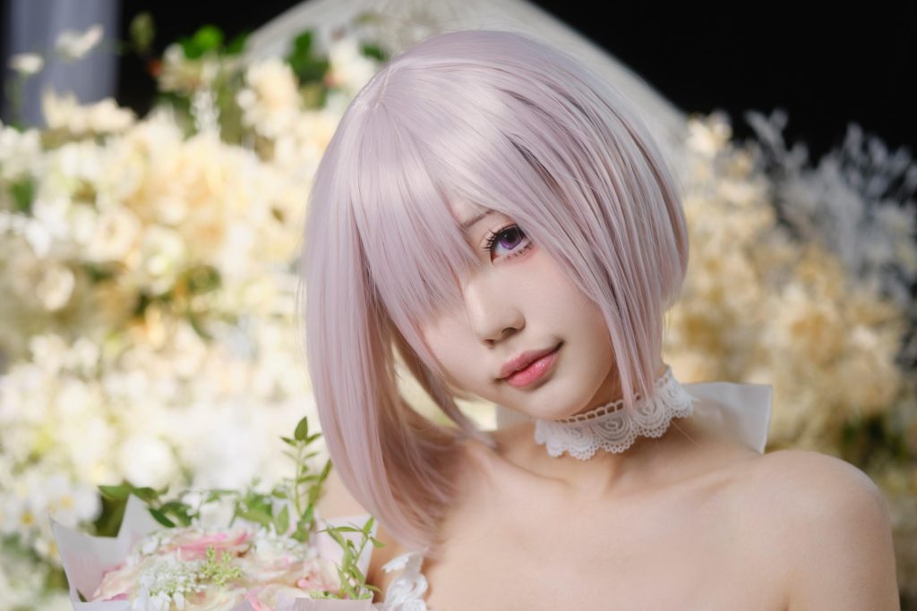 湖里狸玛修花嫁写真解析｜FGO玛修·基列莱特月光花房白纱造型
