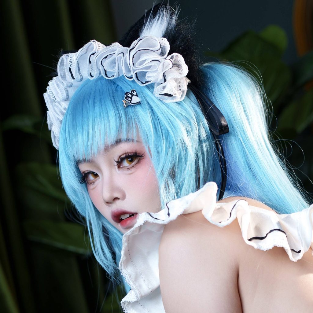图片[3]-慢炖仓鼠球 普利瓦蒂：不友善的女仆写真｜胜利女神妮姬COS作品赏析