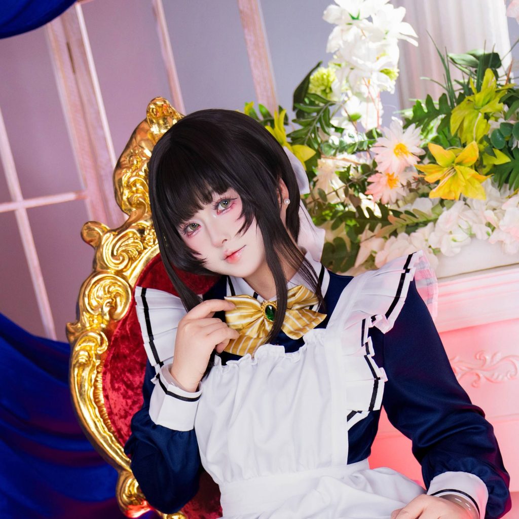 图片[5]-喵喵的喵吖 四季夏目女仆写真解析｜喫茶ステラと死神の蝶角色COS摄影赏析