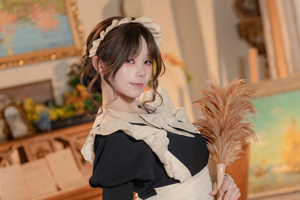 图片[5]-咬一口兔娘宠物女仆养成记写真赏析｜Yiko湿润兔复古女仆摄影