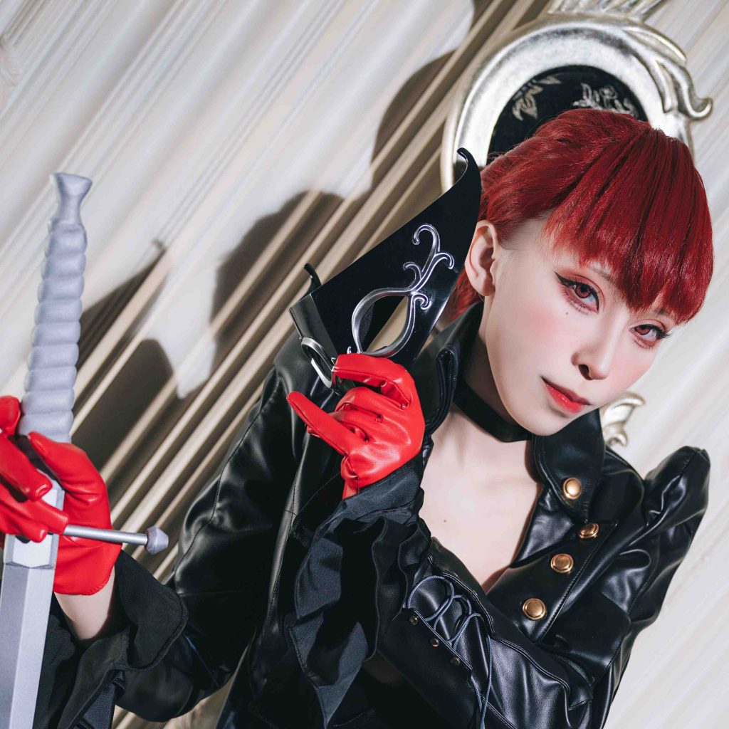 图片[3]-Tokar浵卡芳泽霞Cosplay写真赏析｜女神异闻录5皇家版怪盗服