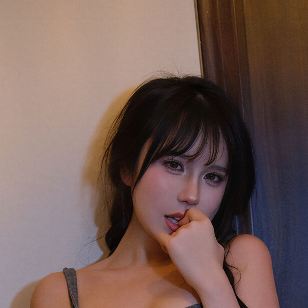 图片[3]-Tina很妖孽呀《沐浴》写真赏析｜浴室水景与冷色人像摄影解析