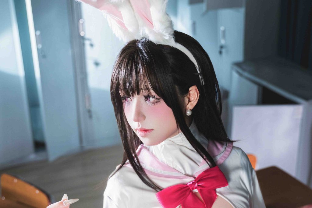 图片[3]-双木扶苏卯之樱JK兔女郎写真｜日系Cosplay角色摄影与光影赏析
