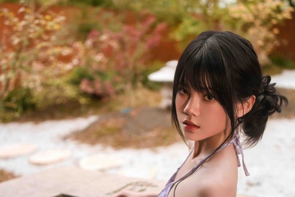 图片[6]-桜桃喵紫色韵味写真赏析｜浅紫造型与秋日庭院唯美人像