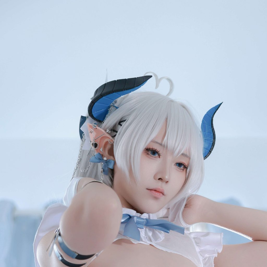 图片[7]-G44不会受伤 琉璃Cosplay写真 白色恶魔少女幻想系摄影作品赏析