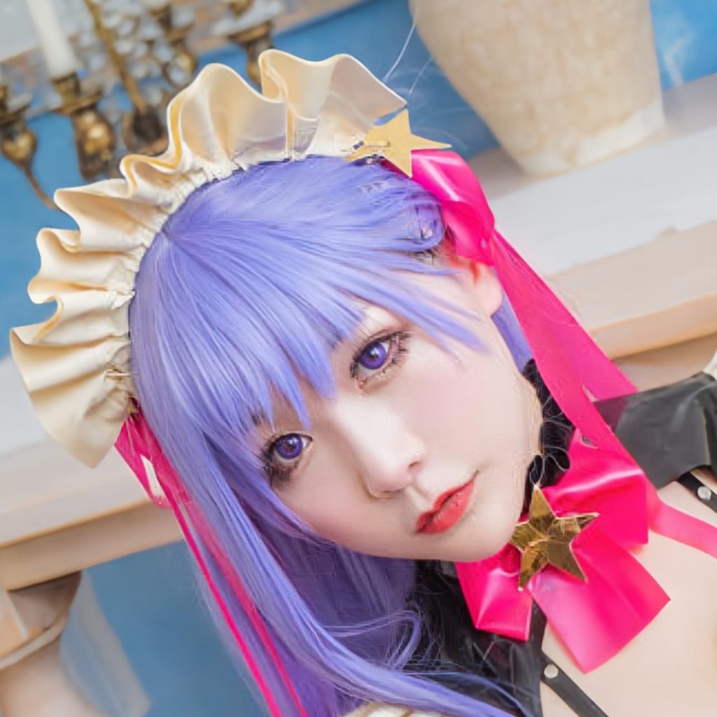 图片[5]-三刀刀miido BB同人女仆写真赏析｜Fate BB紫发女仆Cosplay作品