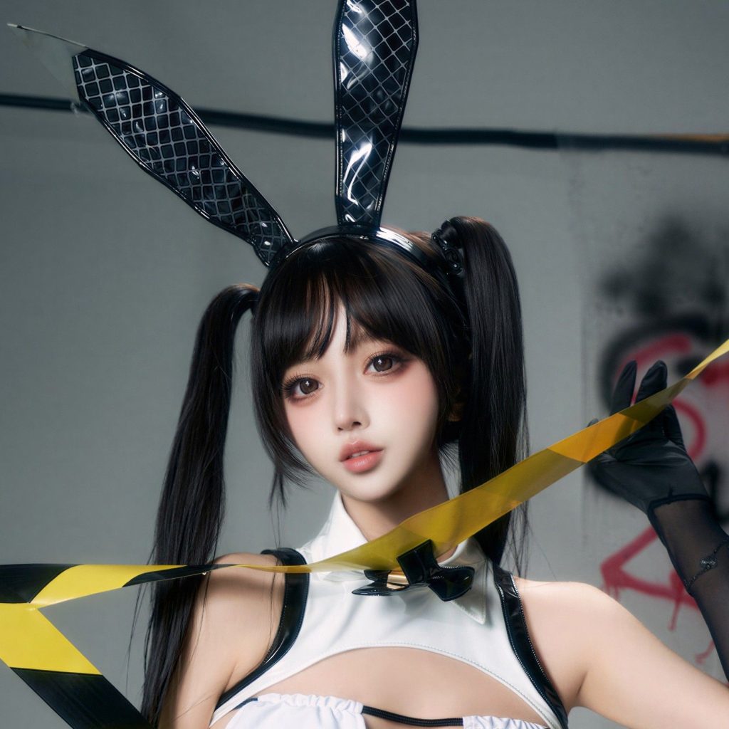 图片[9]-过期米线线喵COS贝伊闪耀兔女郎写真｜胜利女神NIKKE贝伊Cosplay