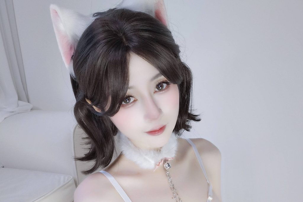 图片[9]-白银81 自撮り Vol.106写真图集赏析｜白色猫耳自拍与高调人像摄影