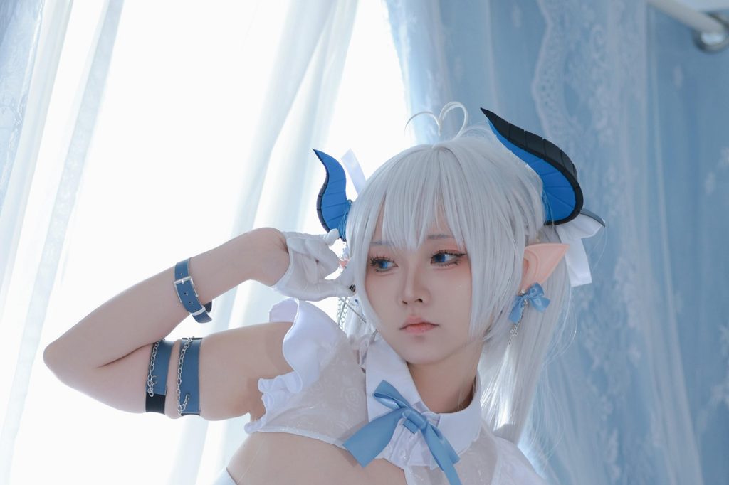 图片[6]-G44不会受伤 琉璃Cosplay写真 白色恶魔少女幻想系摄影作品赏析