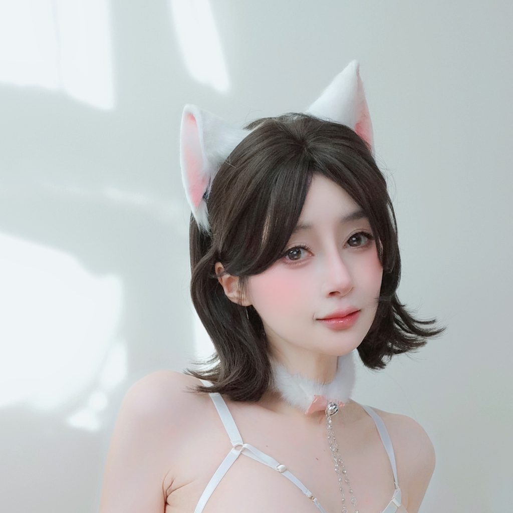 图片[2]-白银81 自撮り Vol.106写真图集赏析｜白色猫耳自拍与高调人像摄影