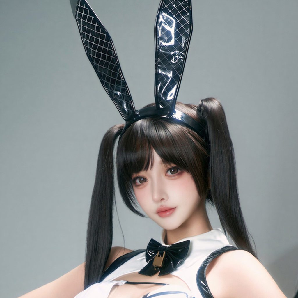 图片[5]-过期米线线喵COS贝伊闪耀兔女郎写真｜胜利女神NIKKE贝伊Cosplay