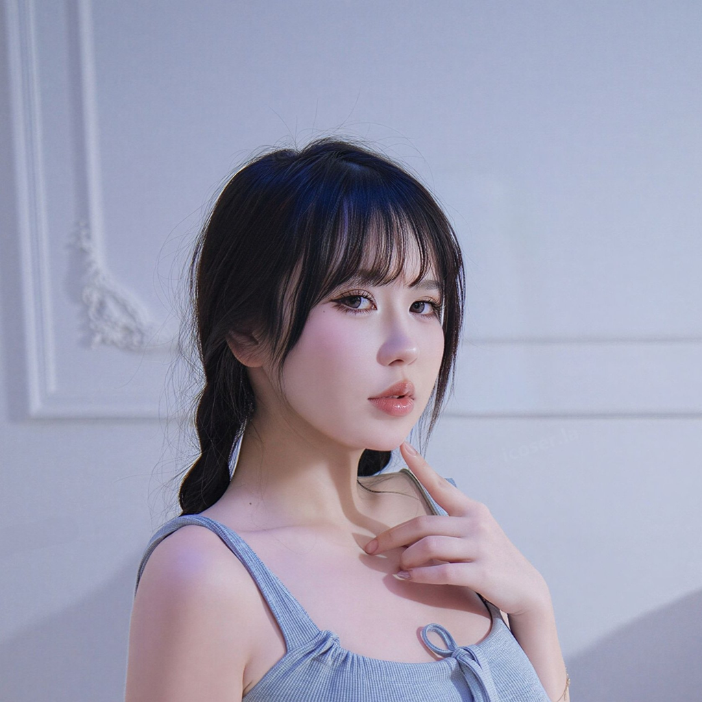 图片[6]-Tina很妖孽呀《沐浴》写真赏析｜浴室水景与冷色人像摄影解析