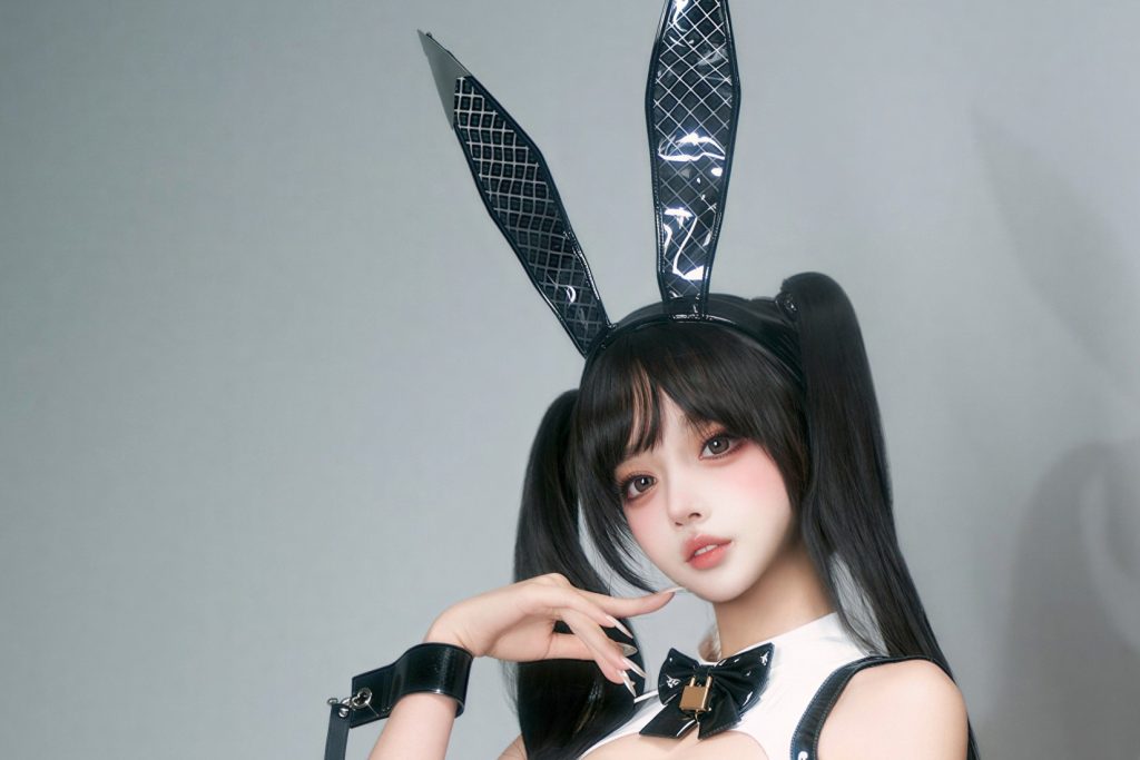图片[6]-过期米线线喵COS贝伊闪耀兔女郎写真｜胜利女神NIKKE贝伊Cosplay