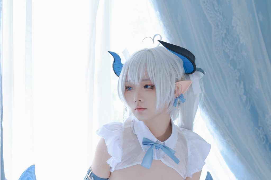 图片[5]-G44不会受伤 琉璃Cosplay写真 白色恶魔少女幻想系摄影作品赏析