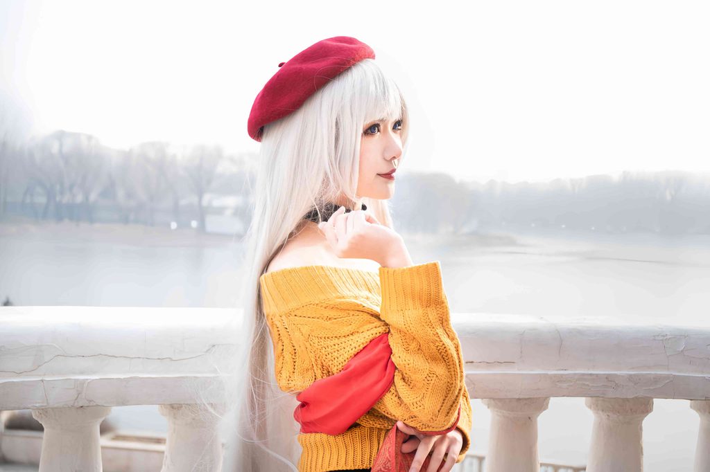 图片[6]-源纱希喵喵喵贝尔法斯特写真｜碧蓝航线女仆长的购物日Cosplay